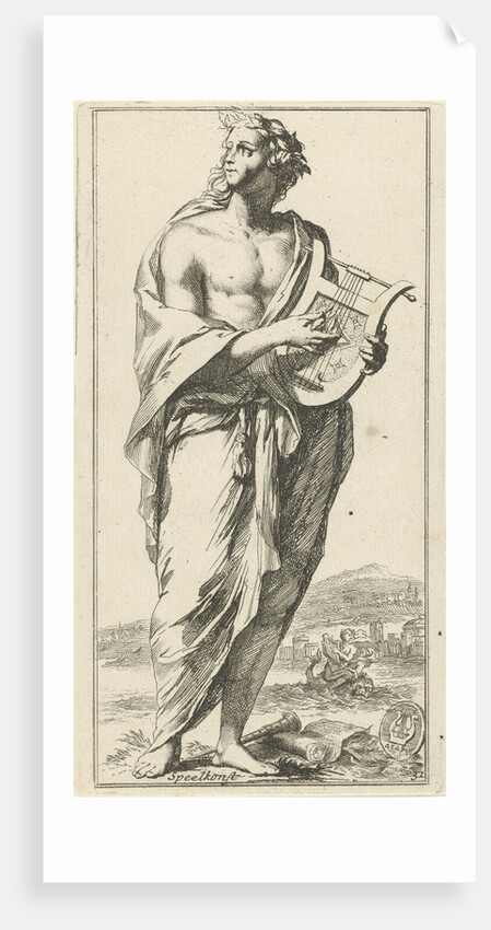 Personification of music by Arnold Houbraken