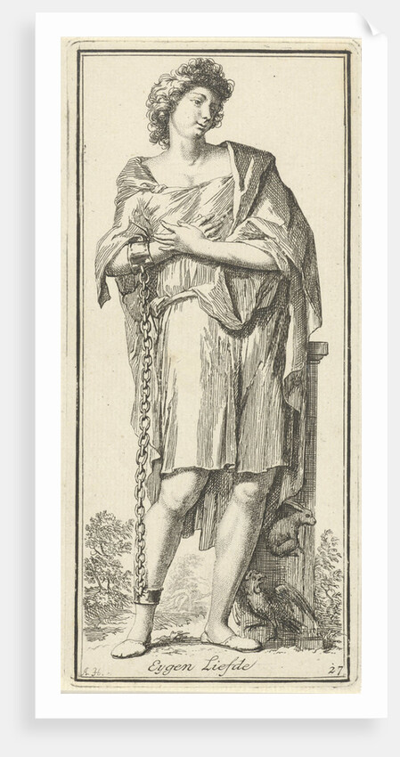 Personification of self-esteem by Arnold Houbraken