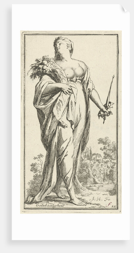 Personification of bliss by Arnold Houbraken