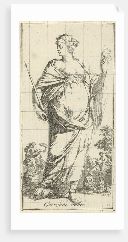 Personification of the married state by Arnold Houbraken