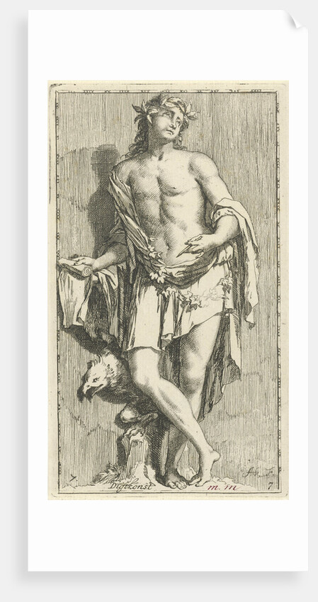 Personification of poetry by Arnold Houbraken