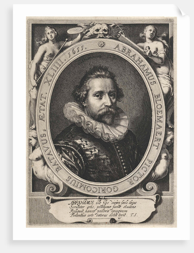 Portrait of Abraham Bloemaert by Theodorus Schrevelius