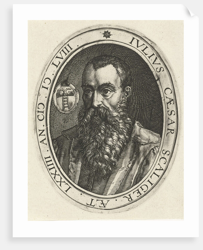 Portrait of Julius Caesar Scaliger by Hendrick Goltzius