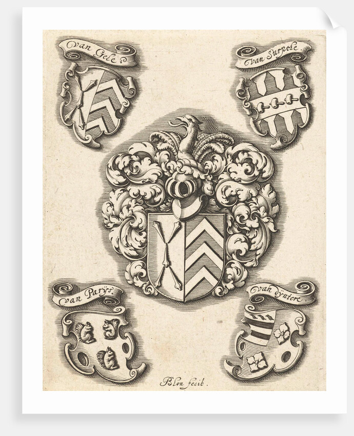 Coat of arms of the family Van Gele by Michiel le Blon