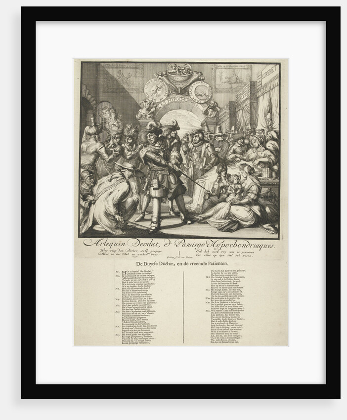 Cartoon on the interference of Louis XIV in the English throne by Gisling