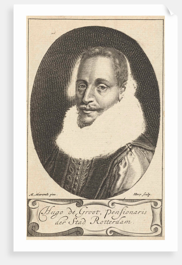 Portrait of Hugo Grotius by Hendrik Bary