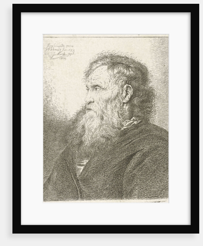 Old man with beard by Rembrandt Harmensz. van Rijn
