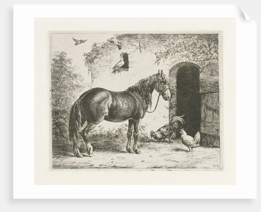 Horse with Halter by Christiaan Wilhelmus Moorrees