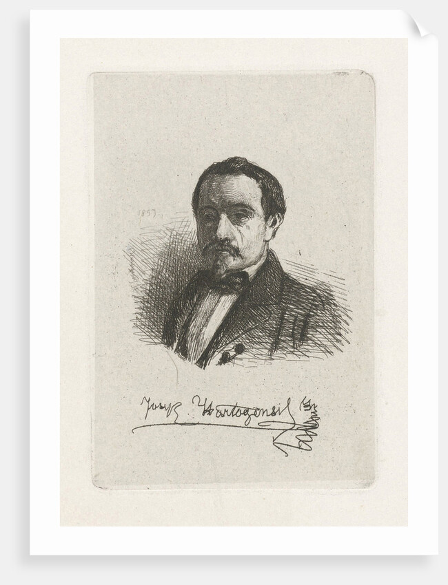 Self Portrait of Joseph Hartogensis by Joseph Hartogensis