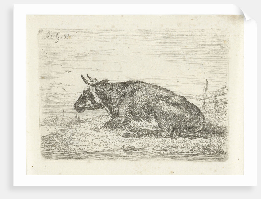 Lying cow by Pieter Gaal