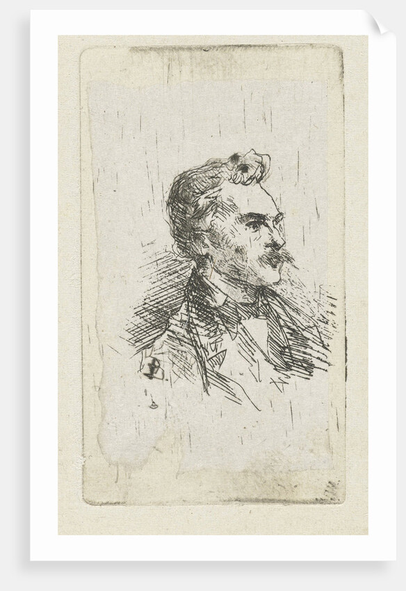 Portrait of artist Frederik Hendrik Weissenbruch by Bernardus Johannes Blommers