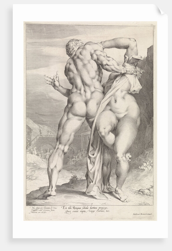 Rape of a Sabine woman, rear view by Louis Renard