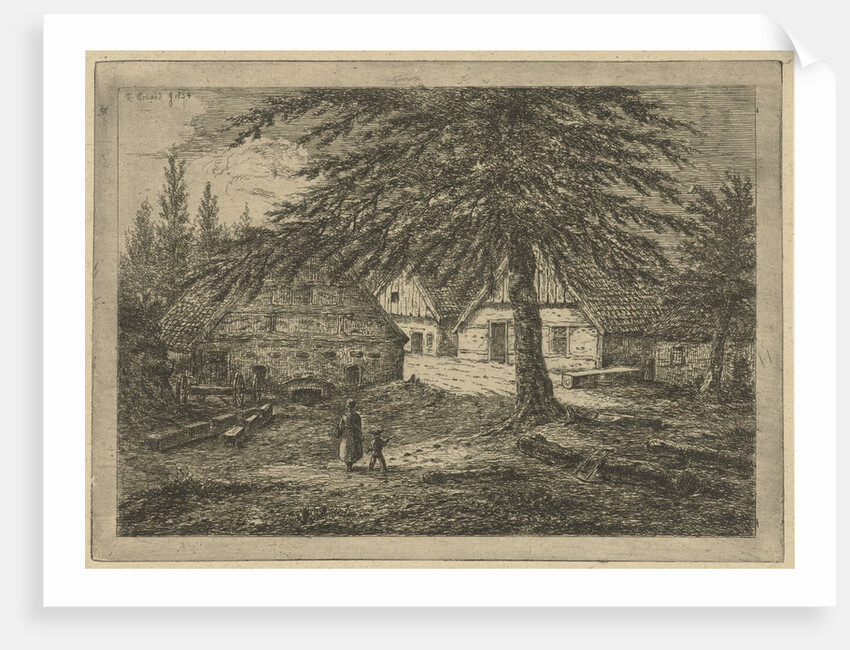 Barnyard by Gerardus Emaus de Micault