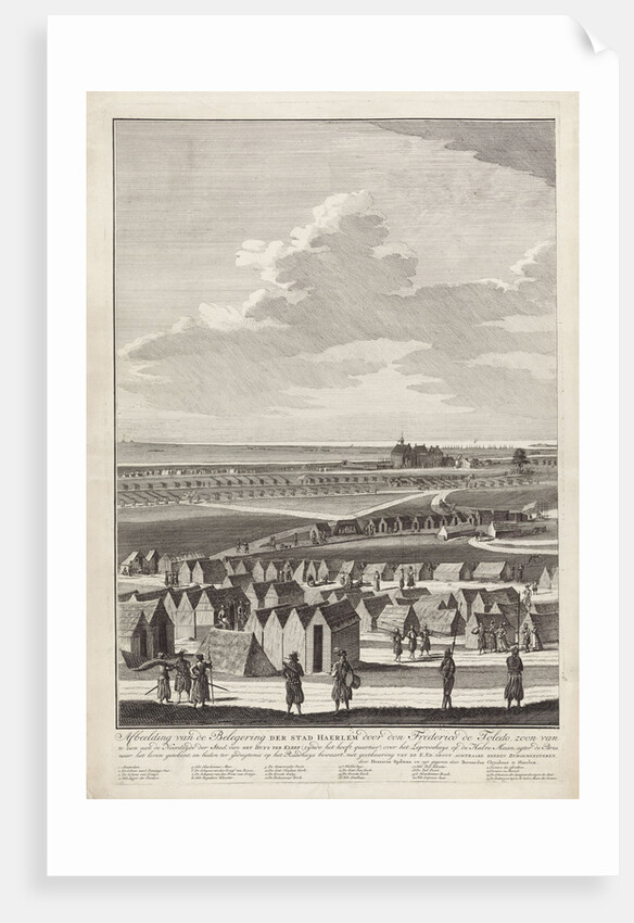 Siege of Haarlem, 1572-1573 (left page) by Bernardus Kleynhens