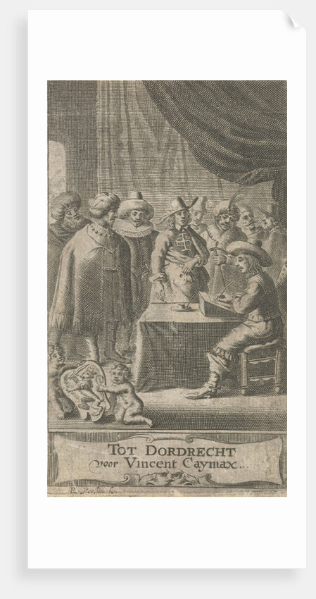 Man at desk by V. Caymax