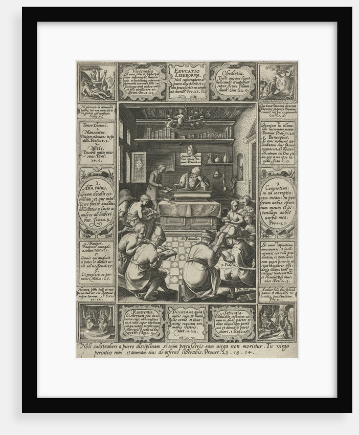 Education of children by Hendrick Goltzius