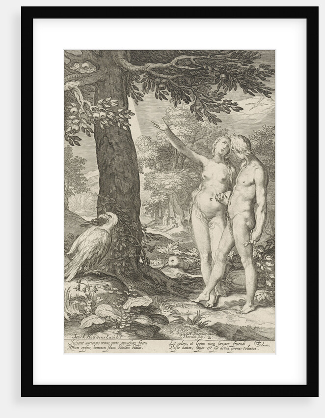 Adam and Eve before the Tree of Knowledge of Good and Evil by Isack Houwens