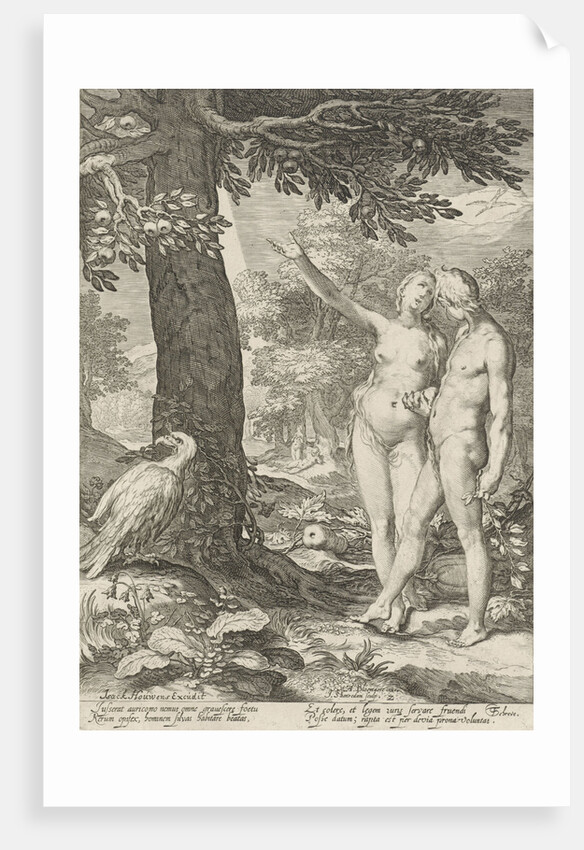 Adam and Eve before the Tree of Knowledge of Good and Evil by Isack Houwens