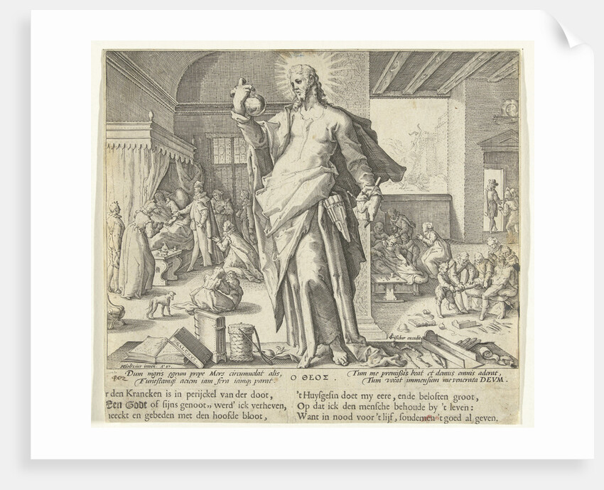 The physician as god by Claes Jansz. Visscher II
