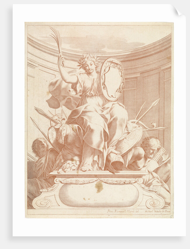 Victory holding a palm branch in his hand by Michel Natalis