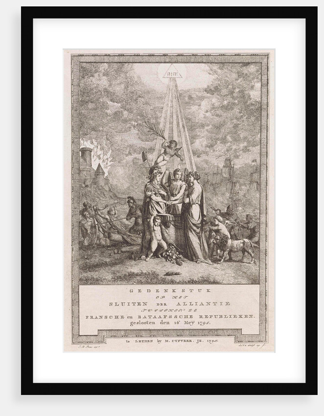 Allegory of the Alliance's close by Johannes Huibert Prins