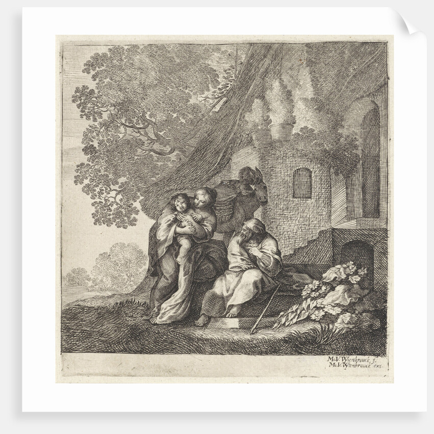 Return of the Holy Family from Egypt by Matheus Moysesz. van Wtenbrouck