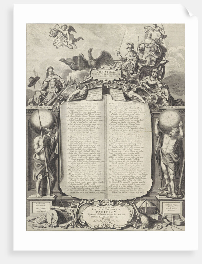 Allegory in honor of Christina of Sweden by Pieter Nolpe