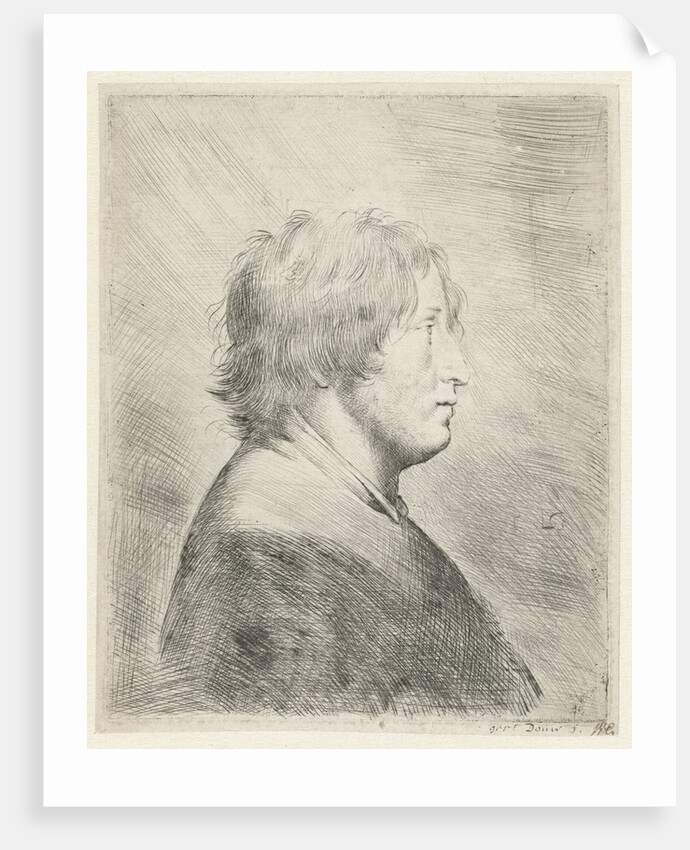 Portrait of a man in profile to the right by Pieter Fransz. de Grebber