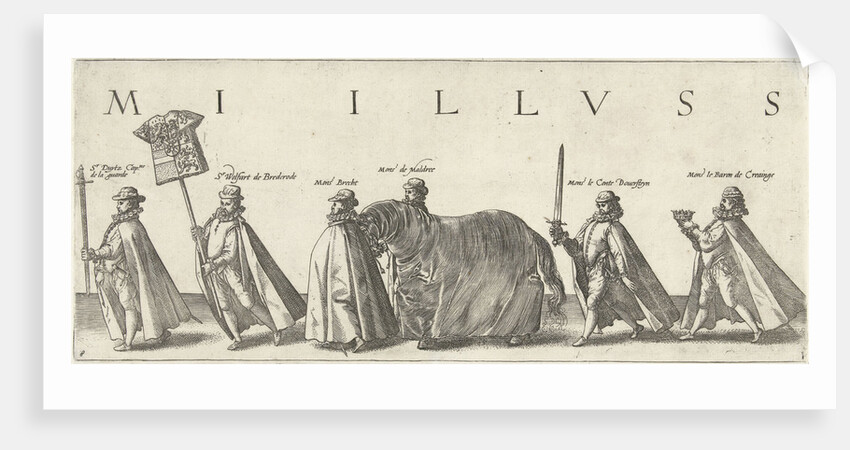 Funeral procession of William of Orange, page 8 by Willem Janszoon Blaeu