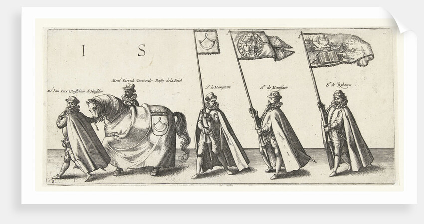 Messrs Jan Bax van Heusden, Dierick Duvoorde, bailiff of Den Briel, Van Marquette, Van Mansaert and Van Ryhoven by Anonymous