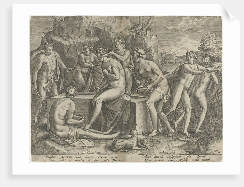 Diana and Actaeon by Julius Goltzius