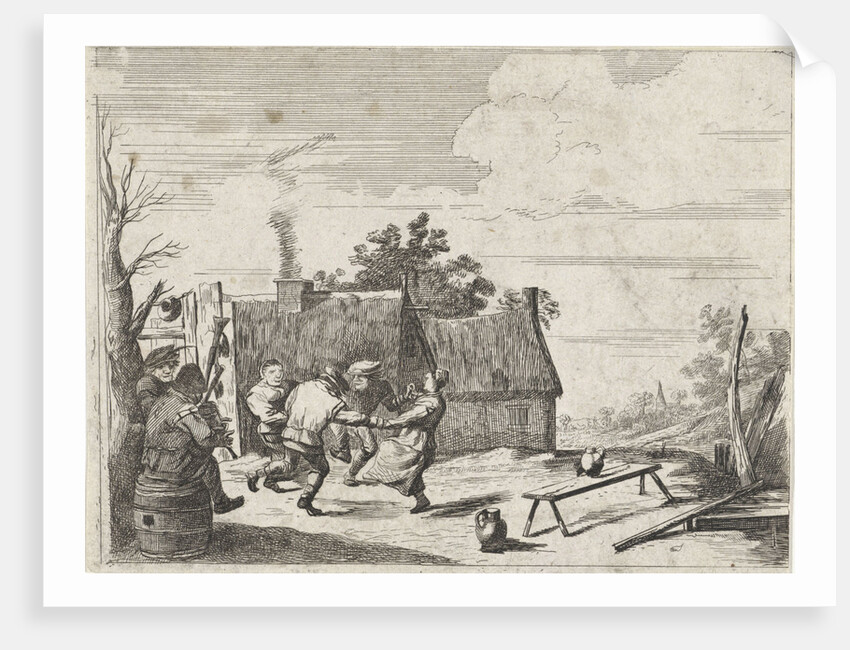 Farmers Dancing to the music of two musicians by Quirin Boel
