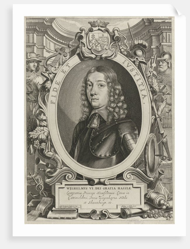 Portrait of William VI, Landgrave of Hesse-Kassel by Theodor Matham