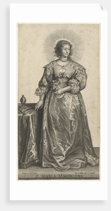 Mary Magdalene as richly dressed woman for conversion by Pieter de Bailliu I