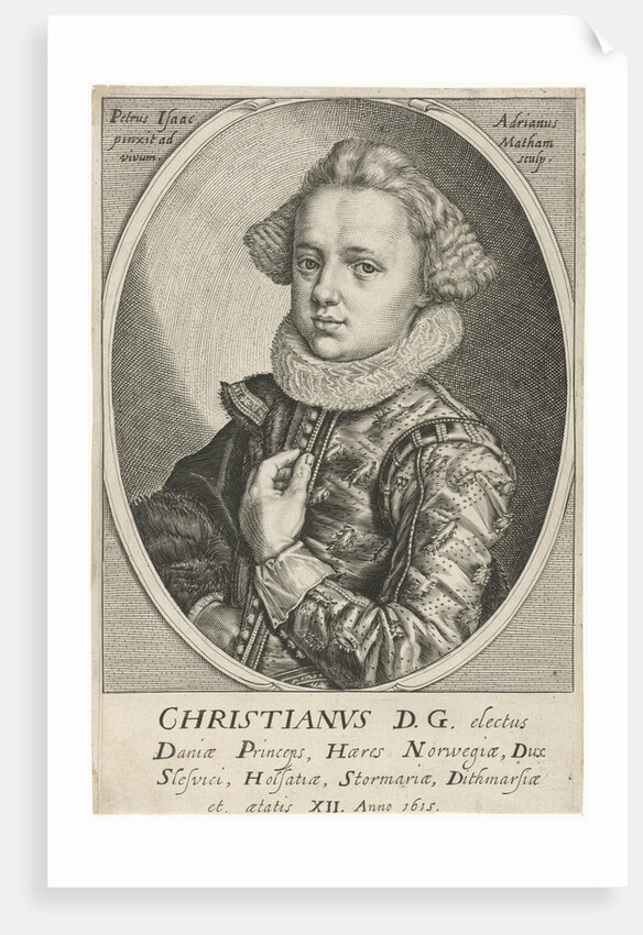 Portrait of Christian of Denmark and Norway by Adriaen Matham