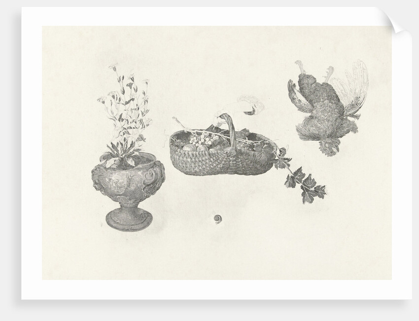 Woman with basket of fruit in your hand at the window by Gerard Dou