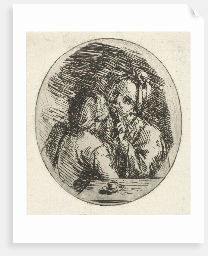 Man and woman talking by Louis Bernard Coclers