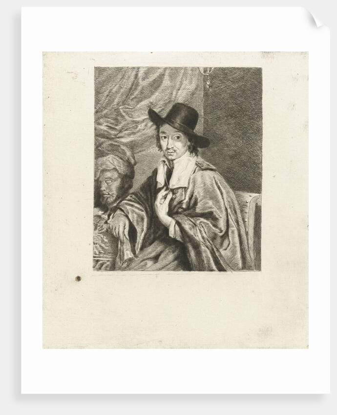 Portrait of the painter Adriaen van Ostade by Adriaen van Ostade