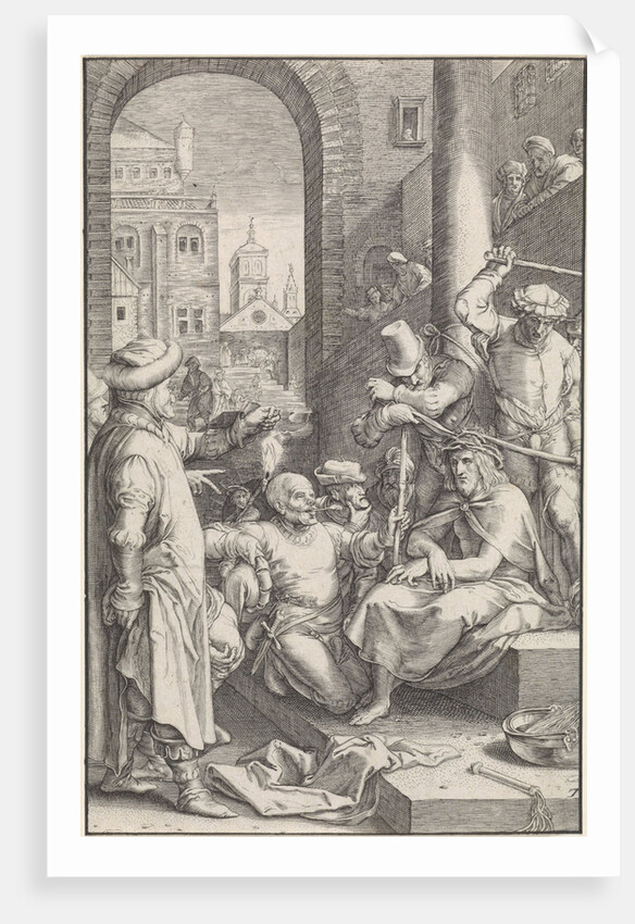 Crowning with Thorns by Hendrick Goltzius