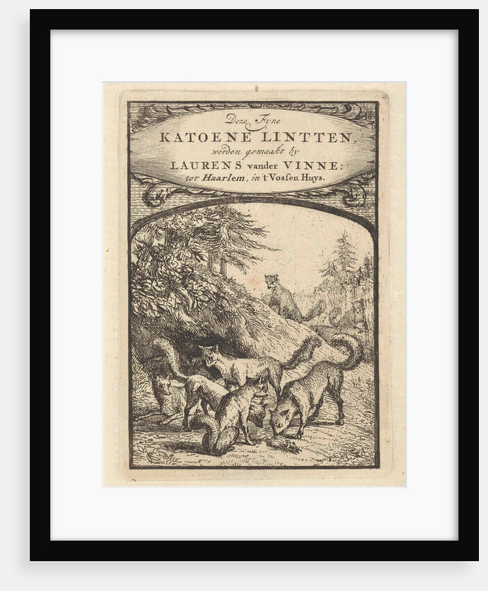 Trade Label Laurens van der Vinne by Laurens Vincentsz. van der Vinne