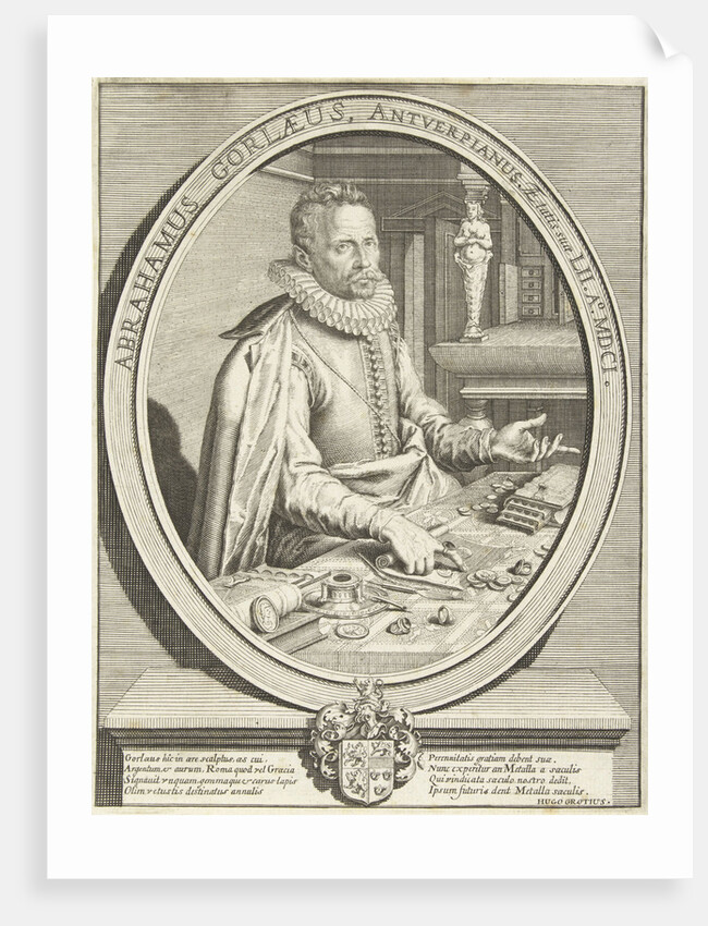 Portrait of Abraham Gorlaeus at the age of 52 by Hugo de Groot