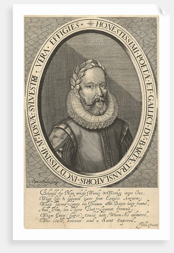 Portrait of poet Joshua Sylvester by John Vicars