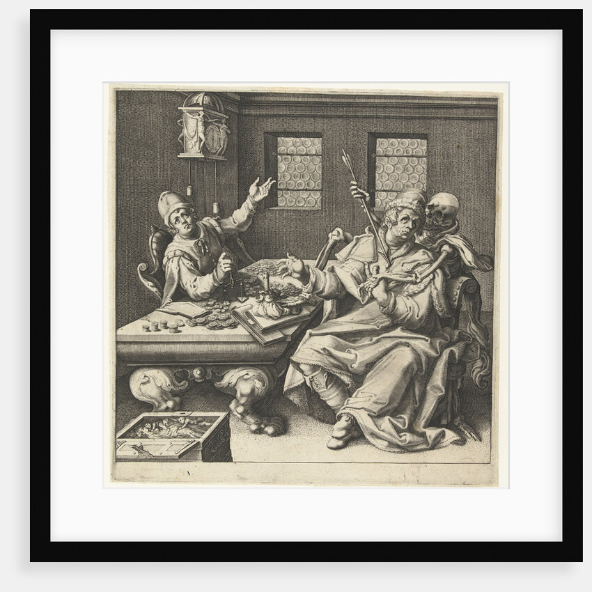 The money weighers and Death by Jacob de Gheyn II