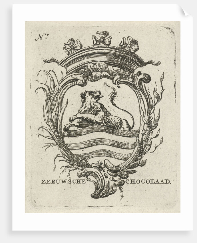 Vignette with the arms of Zeeland by Hermanus Fock