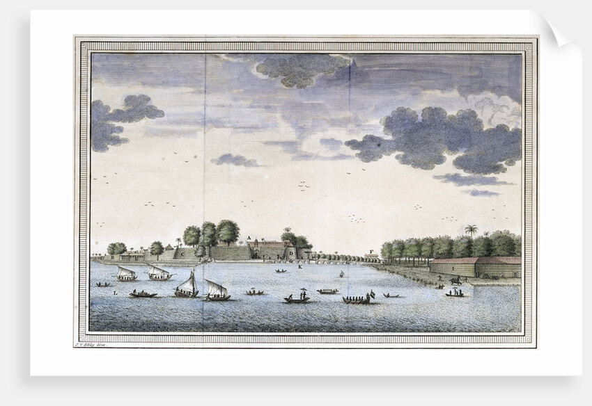 View on Batavia Seen from the Sugar Warehouse. A Mid 18th Century Map by Jan Van Schley by Anonymous