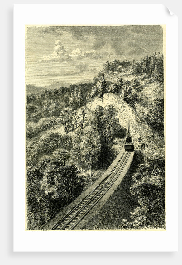 Railway Up the Rigi Switzerland by Anonymous