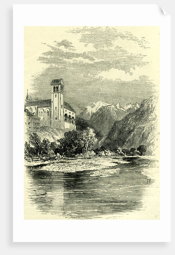 Visp and Valley of Zermatt Switzerland by Anonymous