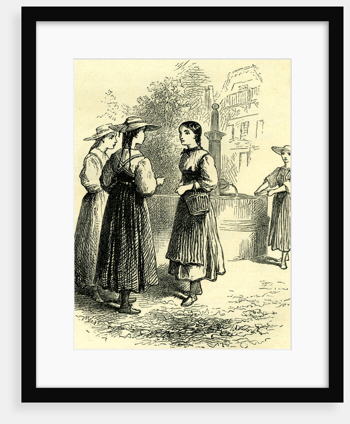 Costume of Swiss Girls Switzerland by Anonymous