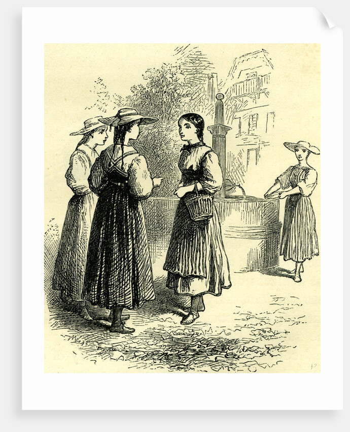 Costume of Swiss Girls Switzerland by Anonymous