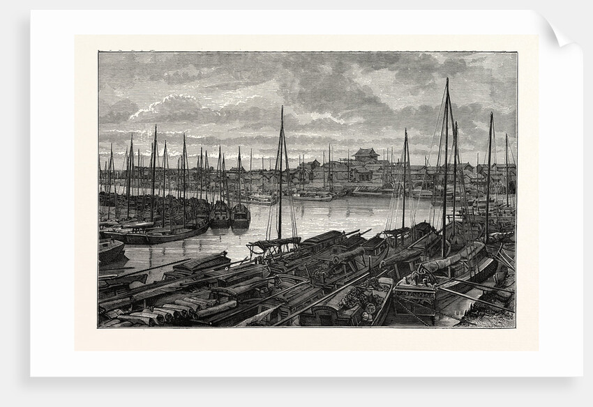 View on the Pei-Ho River, at Tien-Tsin, China by Anonymous